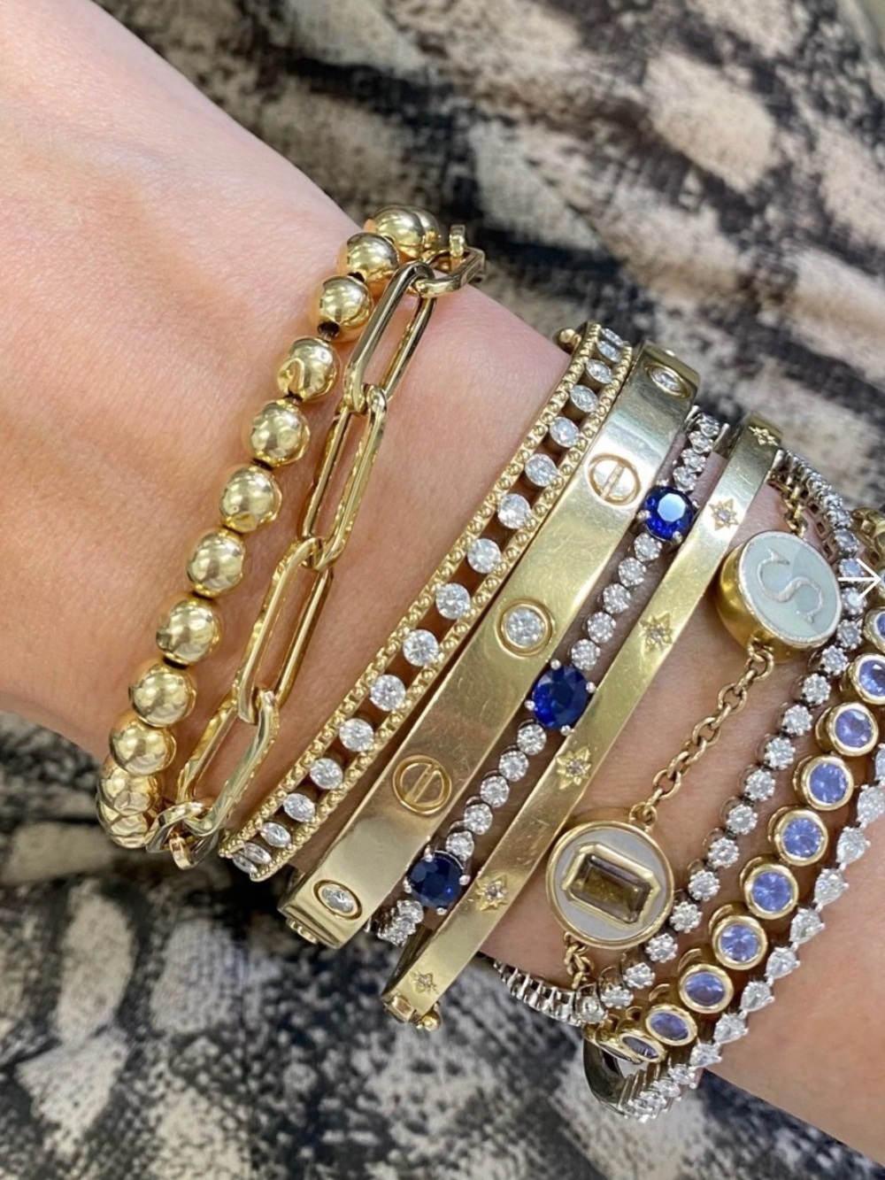 14k Paper Clip Large Chain Bracelet - Lindsey Leigh - Picture 5 of 6